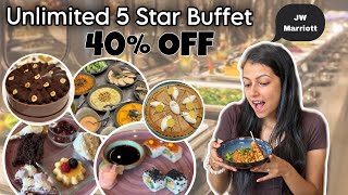 5 Star Buffet At 40% Discount || JW Marriott Sahar Mumbai