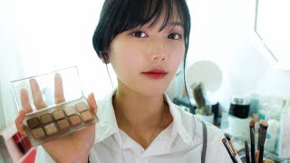 ASMR Japanese アイドルにステージメイクアップロールプレイ💄아이돌 무대 메이크업 롤플레이 Idol makeup Role Play
