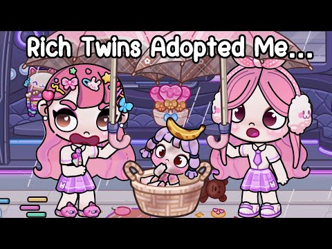 Rich Twins Adopted Me… But They Hated Me at First! 🍼🥹 Sad Story | Avatar World | Pazu