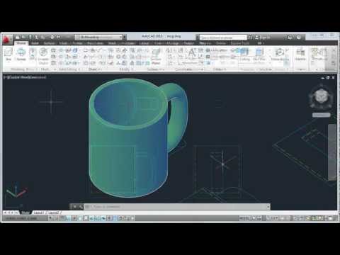 AutoCAD 2013 Tutorial: How to Convert 2D to 3D Objects