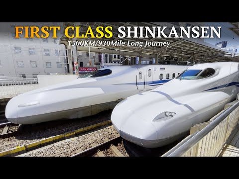 LONGEST One-way Shinkansen Route from Tokyo in FIRST CLASS | Tokyo - Kyushu