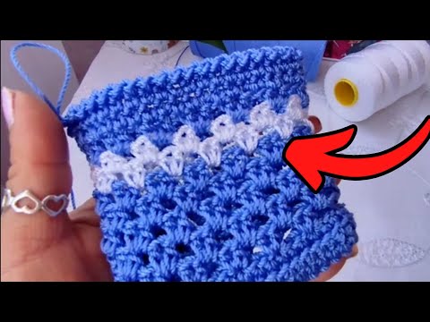 Super FACIL y para PRINCIPIANTES!! Puntada CROCHET!