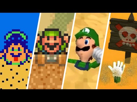 Evolution of Luigi Dying in Quicksand (1988-2021)