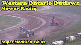Western Ontario Outlaws Mower Racing Super Modified Rd 01 Aug 02 2025