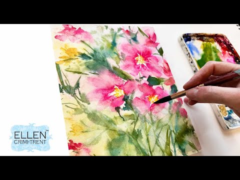 EASY watercolor technique to turn basic flowers into Amazing flowers!