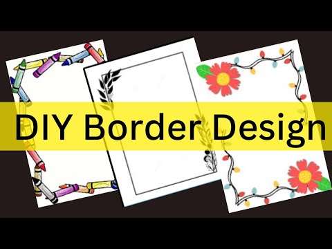 Beautiful Border Designs/Project Work Designs/Title Page/Book/Project Designs/Front Page Designs😍