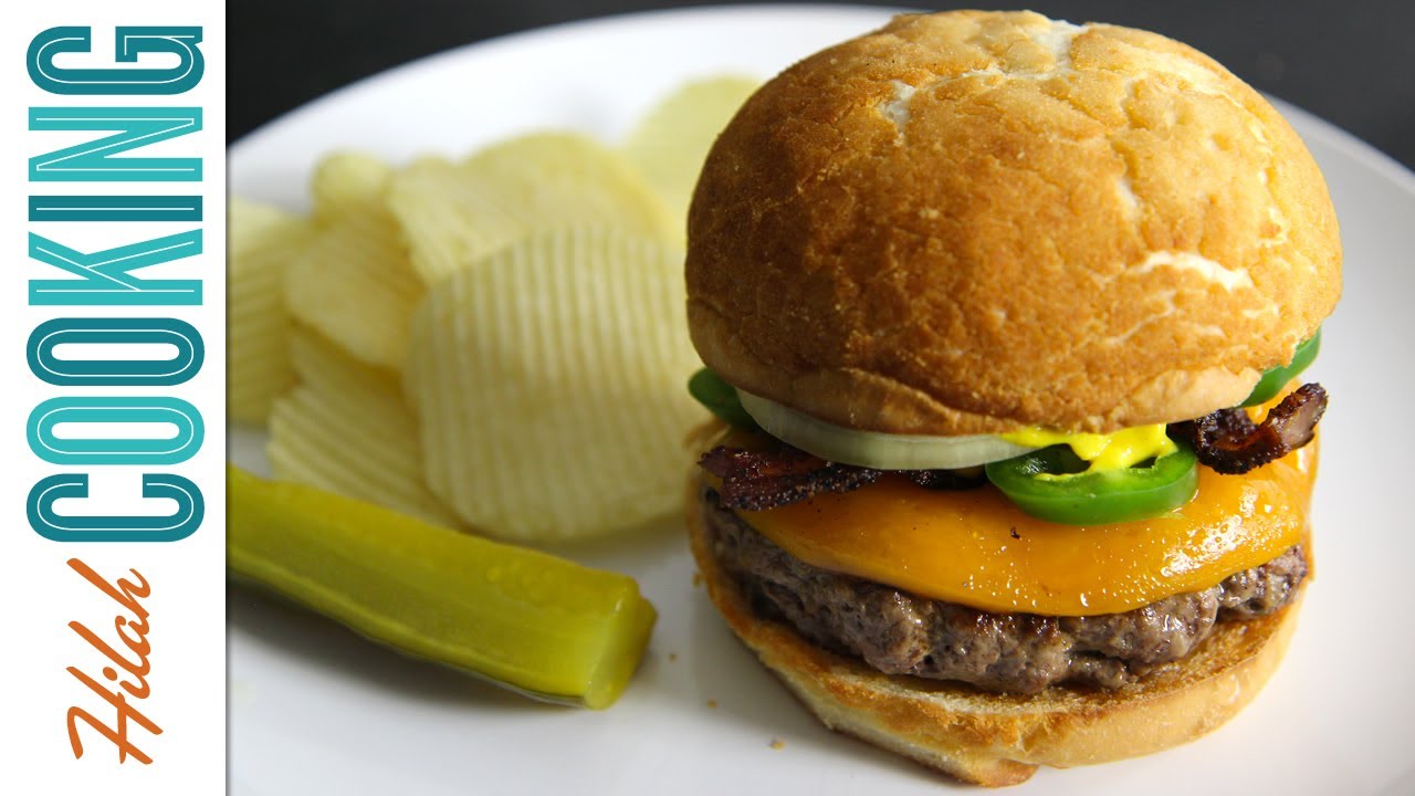 How to Make Jalape-o Bacon Cheeseburger - Hilah Cooking