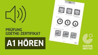 Goethe-Zertifikat A1: Start Deutsch 1 – Prüfungsteil Hören mit Lösungen | German A1 listening test