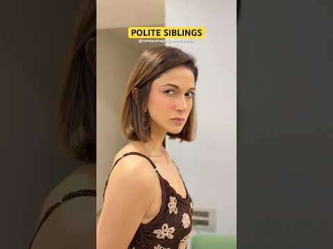 Polite siblings #funny #comedy #couple #explore #shorts #siblings