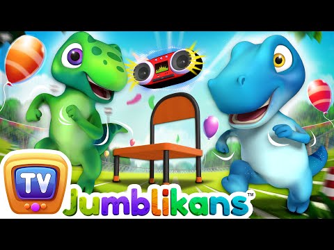 Musical Chair Song with Jumblikans Dinosaurs - ChuChuTV Toddler Learning Videos