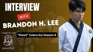 Interview Brandon H. Lee “Kwon” Cobra Kai Season 6! @brandonhlee_official