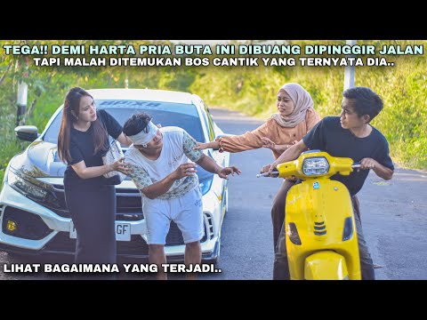 TEGA‼️DEMI HARTA PRIA BUTA INI DIBUANG DIPINGGIR JALAN, TAPI MALAH DITOLONG BOS CANTIK!! ternyata..