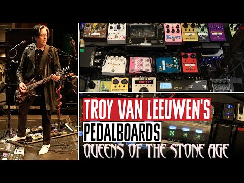 Queens of the Stone Age Pedalboard for Troy Van Leeuwen & His Go-To Overdrive, Distortion & Fuzz
