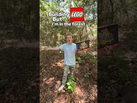 Building LEGO, but in the Forest… #shorts