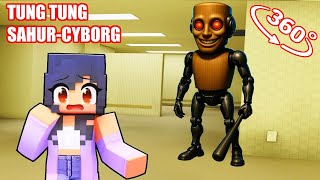 Aphmau Was Killed By TUNG TUNG TUNG SAHUR-CYBORG in BACKROOMS - Minecraft - Gameplay 360°