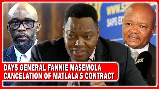 Day5 Gen Masemola Evidence “After Matlala Arrest Reason For Disbandment From Minister Became Clear”