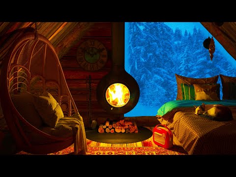 Deep Sleep Guaranteed With This Magical Winter Fireplace Ambience!