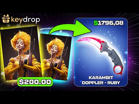 KEYDROP I PULLED KARAMBIT DOPPLER RUBY - KEYDROP PROMO CODE 2024