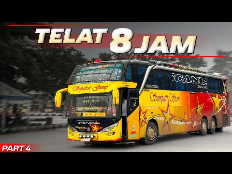 BANJIR DI LINTAS TIMUR BIKIN SEMUA BUS TELAT‼️Trip Jakarta - Medan with Sempati Star PART 4