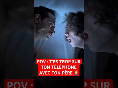 T’ES TROP SUR TON TÉLÉPHONE AVEC TON PÈRE 🤦🏼‍♂️ #sœur #humour #sketch #drole #papa #blague
