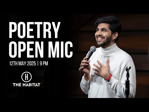 Live Poetry Open Mic at The Habitat 12th May 2025 9pm