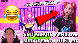 AKU MASUK PENJARA MIRA 😂 DEMON HUNTER MIRA PRISON OBBY 😈