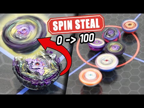 LUCIFER DEAD STOP SPIN STEAL CHALLENGE! | 20+ Beys Defeated Without Stopping! - Beyblade Burst