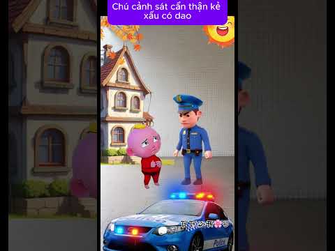 Chú cảnh sát hi sinh thân mình để cứu người #giaitrivui #funny #hoathinhvuinhon #haihuoc #shorts