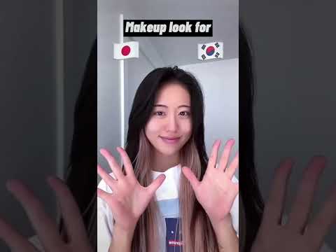 Korean vs Japanese makeup ☁️ 한국 vs 일본 메이크업