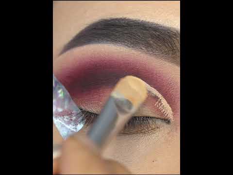 Golden Bridal Full Cut Crease Eye Makeup || #shorts || Shilpa