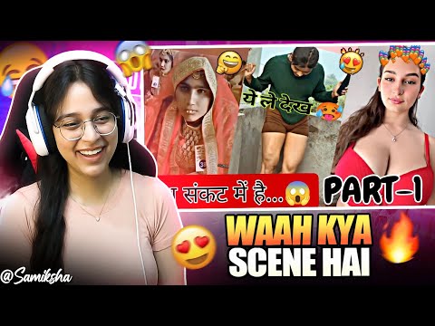 Dank Indian Memes Reaction🤣| Trending Memes | Indian Memes Compilation | Antim Page |Samiksha Sengar