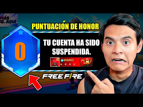 ¡ESTO PASA SI LLEGAS a 0 de PUNTUACIÓN de HONOR en FREE FIRE! 😱