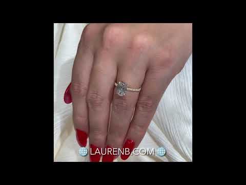 2 ct Oval Diamond Two-Tone Engagement Ring