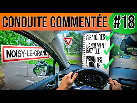 Conduite COMMENTÉE #18 - Noisy-le-Grand [Permis 2025]