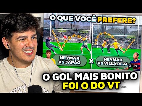 VOCÊ PREFERE GOL DO NEYMAR CONTRA O JAPÃO ou GOL DO NEYMAR VS VILLA REAL?  - wardi REACT!