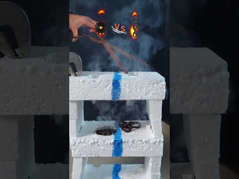Experimenting with high temperature metals with everyday objects #59 #shorts @IronBallvds