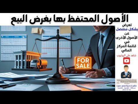 الأصول المحتفظ بها لغرض البيع – العرض المحاسبي في القوائم المالية