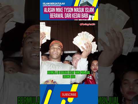 Alasan sebenarnya Mike Tyson masuk Islam 🐷🐷 #shorts