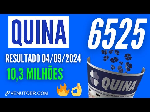 🍀 Resultado Quina 6525, confira a Quina de hoje 04/09