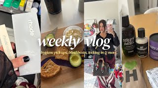 weekly vlog: hygiene pick ups, blind boxes, IM SICK, decluttering my hoard & more 