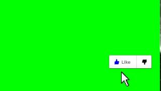 Animated Youtube Like Button   Green Screen Overlay ! 1