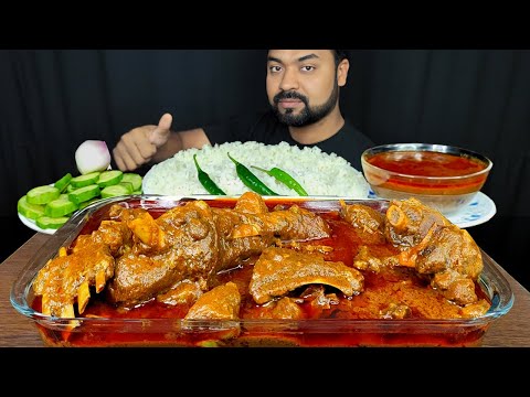 2KG HUGE SPICY MUTTON CURRY, MUTTON GRAVY, CHILI, SALAD, RICE MUKBANG ASMR EATING SHOW | BIG BITES |