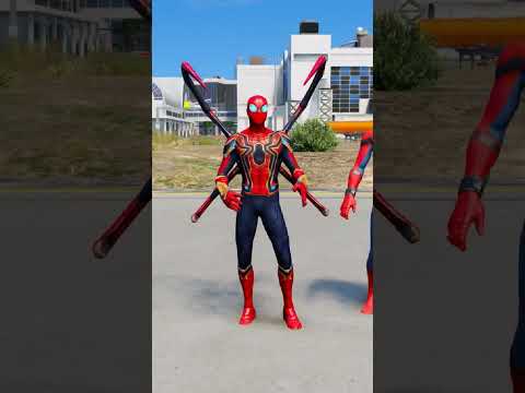 GTA V : RANDOM BABY VS SPIDERMAN SUPERHERO BATTLE ? #shorts #gta5