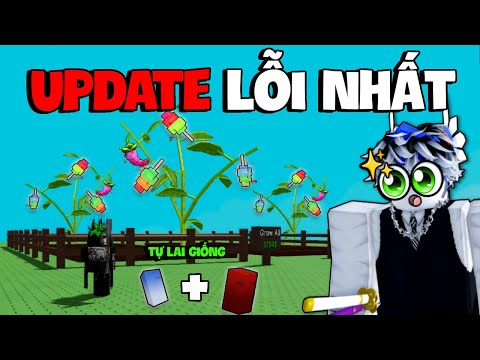 Mình LAI GIỐNG "Cây Mới" Cùng Vdarh Trong Update SIÊU LỖI Grow A Garden...