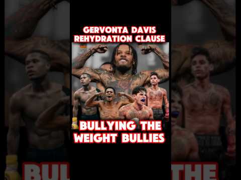 Why GERVONTA DAVIS rehydration clause is GREAT for BOXING #boxing #boxeo #shorts