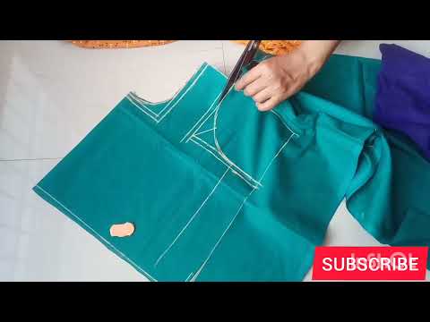 Perfect Cross cut Blouse Cutting and Stitching, Basic Cutting tips for beginners, Very simple