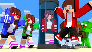 JJ and Mikey vs Minecraft Mobs : JJ's Girl Clone LOVE Curse - Maizen Minecraft Animation