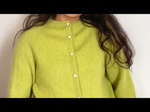 Working Button Holes for Green Tea Cardigan