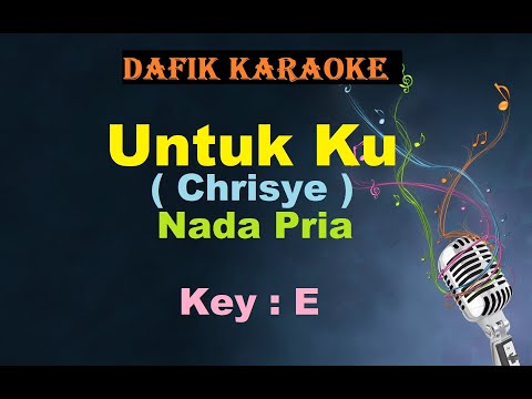 UntukKu (Karaoke) Chrisye Nada Pria / Cowok Male Key E  Low Key