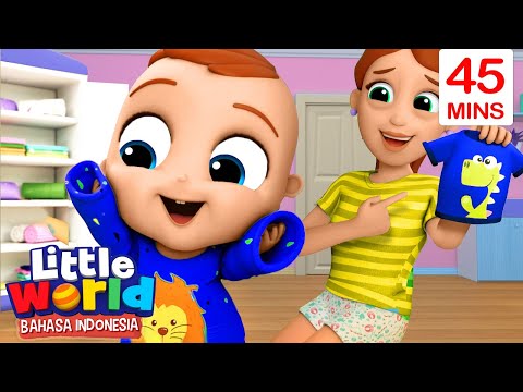 Aku Bisa Pakai Sepatu Sendiri | Kartun Anak | Little World Bahasa Indonesia